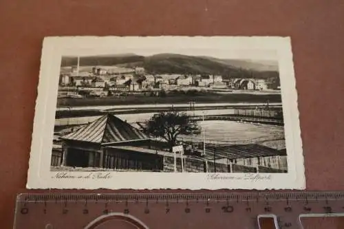 tolle alte Karte Neheim a.d. Ruhr  Schwimm u. Luftpark  20-30er Jahre ??