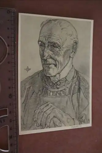  tolle alte Künstlerkarte - Willrich   Altbauer aus dem Ries Bayern 