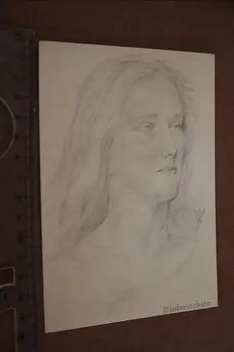  tolle alte Künstlerkarte - Willrich   Niedersachsen Mädel 