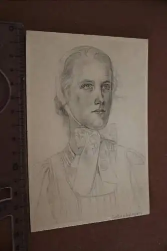  tolle alte Künstlerkarte - Willrich   Junge Frau aus Siebenbürgen