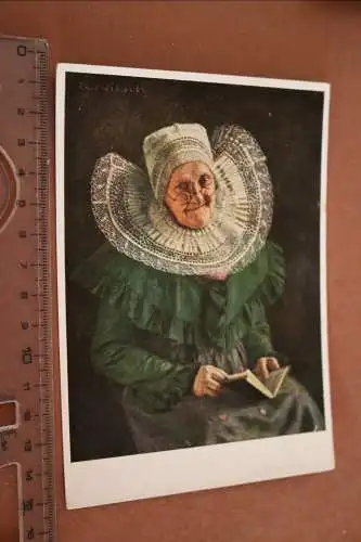  tolle alte Künstlerkarte - Willrich  Schlesierin in Sonntagstracht Raum Löwenbe