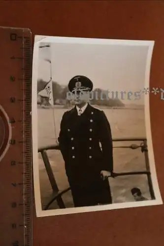 tolles altes Foto - U-Boot Kommandant Bleichrodt 