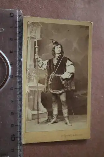 tolles altes CDV Foto - Portrait Schauspieler Fritz Krastel  Theater Wien ?? 