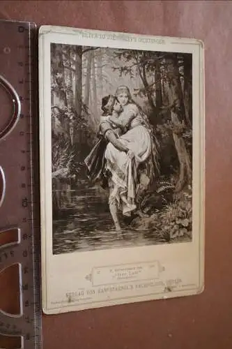 tolles altes Kabinettfoto - Kauffoto Süsse Last - C. Schweninger jun