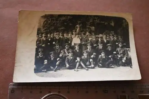 tolles altes Foto - Gruppe Schüler ? Studenten ? Ärmelband - Soldaten ? Kamen 