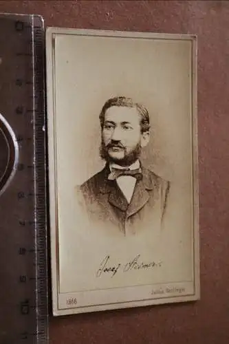 tolles altes CDV Foto Portrait Josef Steiner - Metallwarenfabrik ?? Wien - Widmu