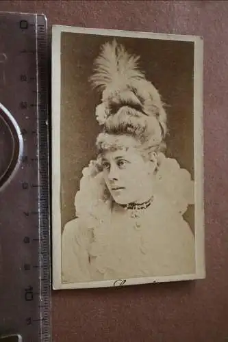 tolles altes CDV Foto - Portrait Marie Seewald  Theater - Schauspielerin 