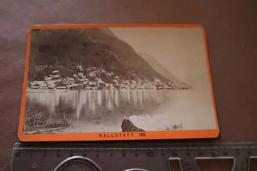 tolles altes Kabinettfoto - Kauffoto Ansicht Hallstatt 