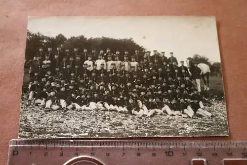 altes Gruppenfoto Soldaten  Münsingen Truppenübungsplatz 1907