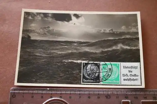 tolle alte Karte - Das weite Meer - abgestempelt in Wilhelmshaven - 1932