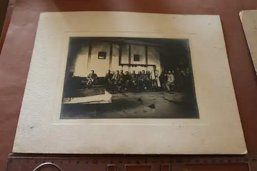 tolles altes großes Foto - Tiroler Kaiserjäger - Saal Schloss Puchheim 1917