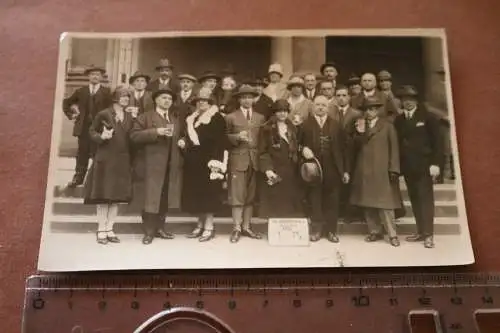 tolles altes Gruppenfoto in Mühlbrunn Karlsbad - 1927