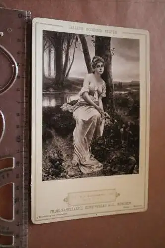 tolles altes Kabinettfoto - Kauffoto Das Lied - C.v. Bodenhausen 1895