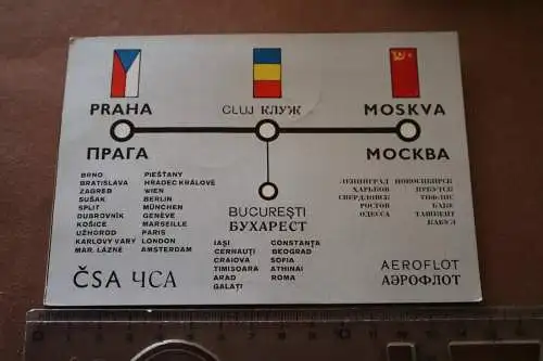 tolle alte Karte Luftpost ??  Prag Rumänien Moskau 1936 ??
