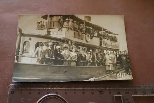 tolles altes Foto - Personen Schiff Hafenrundfahrt Losetti ?? 1920-30 ??