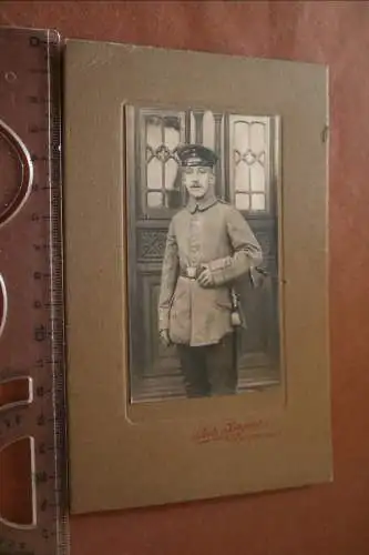 tolles altes Kabinettfoto - Portrait eines Soldaten - Tellingstedt