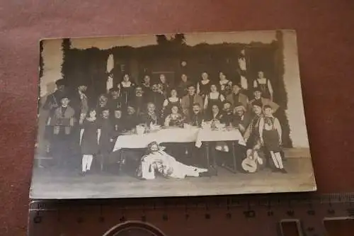 tolles altes Gruppenfoto - Theater Schauspieler - Ort ?? 1910-20 ??
