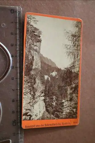tolles altes CDV Foto - Kauffoto ?  Aussicht von der Schreckbrücke   Gastein 