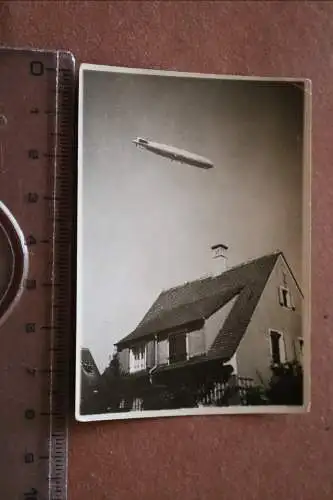 tolles altes Foto - Überflug Zeppelin, Luftschiff - Bad Kissingen 1930