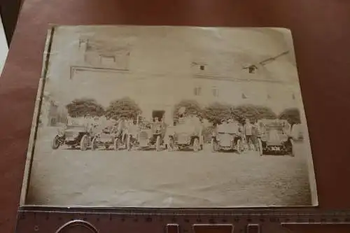 tolles altes großes Foto  Oldtimer Automobilclub ?? 1910-20 ?