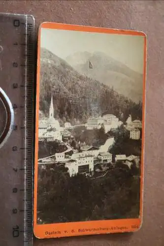 tolles altes CDV Foto - Kauffoto ?  Bad  Gastein v.d. Schwarzenberg Anlagen