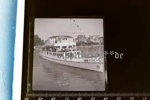 tolles altes  Negativ Ausflugsschiff Zürich - 50er Jahre ?