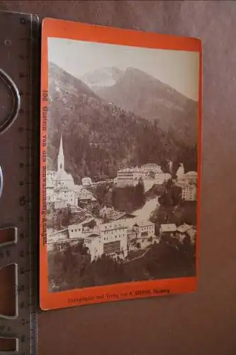 tolles altes Kabinettfoto - Kauffoto Gastein v. d. Schwarzenberg-Anlagen