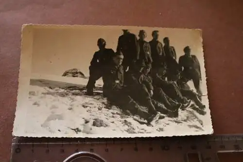 tolles altes Foto - Soldaten - Skikurs Januar 1945 Schliersee Rotmund 
