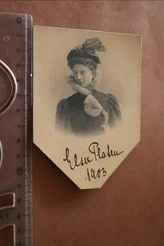 tolles altes Foto - Portrait Elise Platen ?? 1903 - Schauspielerin ??? 