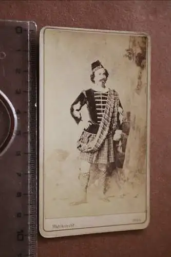 tolles altes CDV Foto - Portrait Schauspieler Theater Wien ?? 
