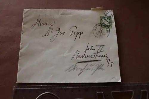 toller alter Briefumschlag 1908  von Fritz van Wyk an Dr. Jos. Popp - München