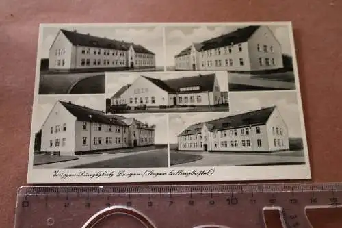 tolle alte Karte  Kasernengebäude Truppenübungsplatz Bergen - Fallingborstel 