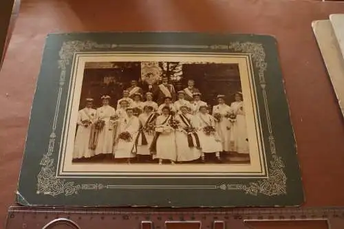 tolles altes großes Gruppenfoto Stadler-Club - Steinbach a. ?? 1913