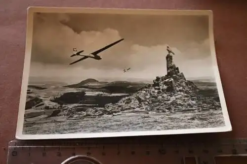 tolle alte Karte - Segelflugzeug Wasserkuppe Rhön -30-40er Jahre 