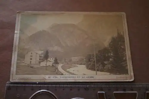 tolles altes Kabinettfoto - Kauffoto Kandersteg et la Gemmi 1880-1900 