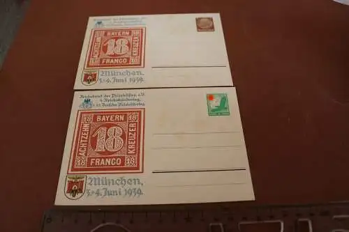 zwei alte Ganzsachen - 4. Reichsbundestag - München 1939