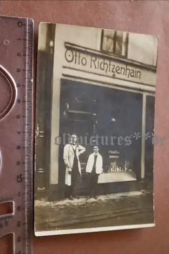 tolles altes Foto - Gebäude - Drogerie ??? Otto Richtzenhain  Minden  1913