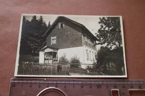tolles altes Foto - Familie am Haus - Raum Osterode  Harz 1926