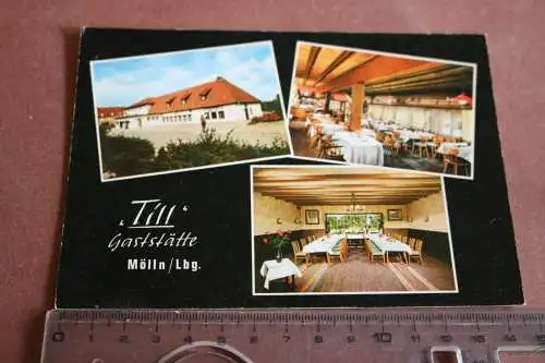 tolle alte Karte  Till  Gaststätte Mölln   60-70er Jahre 