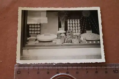 tolles altes Foto - Schaufenster Geschäft - Ort ??  1936 