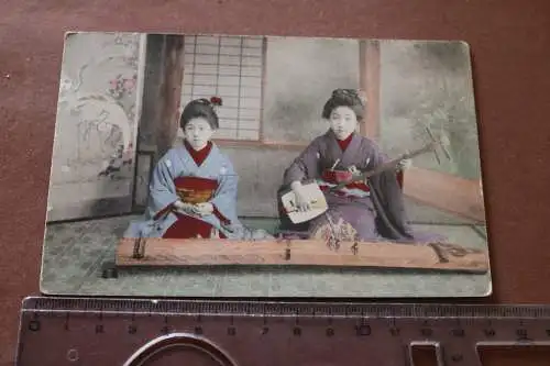 tolle alte Karte zwei japanische Frauen ? Geisha ?? 1912