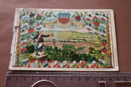 tolle alte Karte Studentika - Wappen - Göttingen  1912