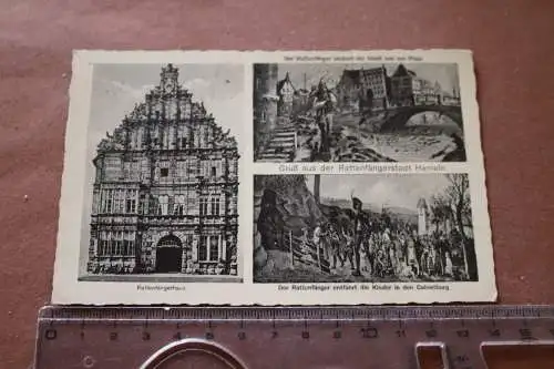 tolle alte Karte Gruß Rattenfängerstadt Hameln - Kriegsgefang-Arbeits-Kdo 822