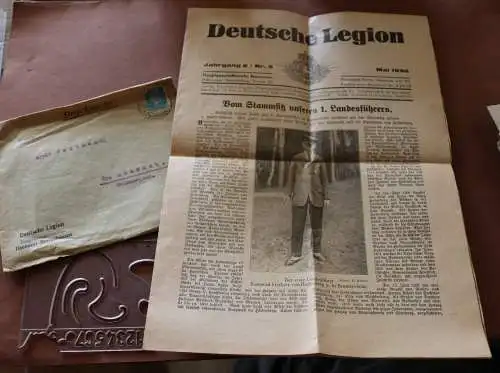 alter Umschlag mit Veteranenzeitung ?? Deutsche Legion - 1932 Hannover 