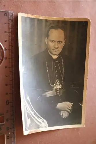 alte Fotokarte - Bischof Dr. Karl Joseph Leiprecht 1948-1949