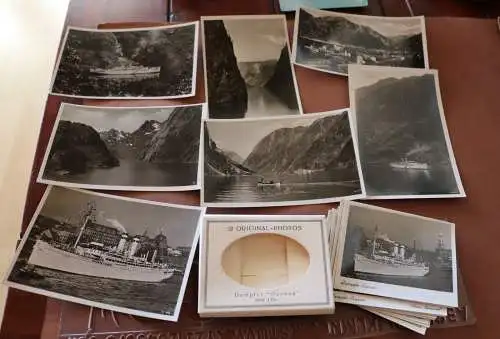 tolle Kleinbildserie und sieben Karten - Dampfer Oceana 1936