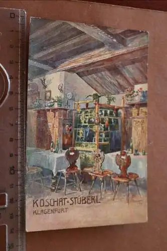 tolle alte Karte - Koschat Stüberl - Klagenfurt  1923