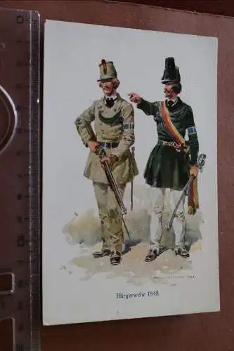 tolle alte Künstlerkarte - Reichswehr 1848  - offizielle Reichswehr-Postkarte 