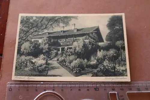 tolle alte Karte - Ludwig Thomas Haus - Rottach Egern - 20-30er Jahre 