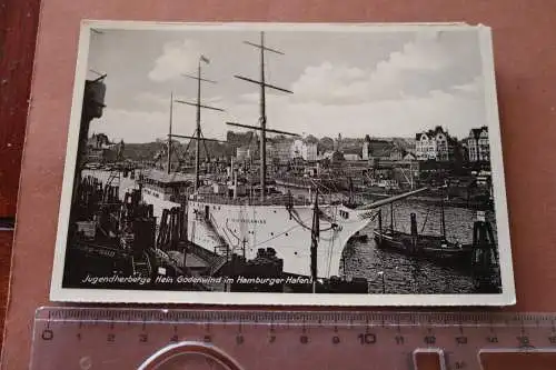 tolle alte Karte - Jugendherberge Hein Godewind Hamburger Hafen 